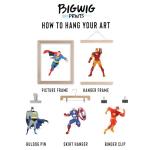 Superhero Posters Set for Kids' Rooms, 8 Pack