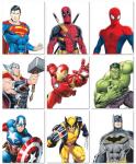 Superhero Wall Art Set for Kids' Room