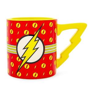 Flash Stripes Logo Ceramic Mug with Lightning Handle