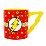 Flash Stripes Logo Ceramic Mug with Lightning Handle