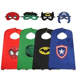 Superhero Capes and Masks Set for Kids