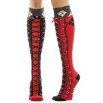 DC Comics Harley Quinn Knee High Boot Socks