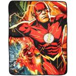 DC Comics The Flash Lightning Superhero Plush Blanket
