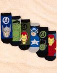 Avengers Boys 6 Pack Superhero Socks Set
