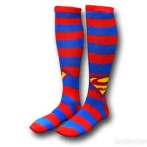 DC Comics Superman Red and Blue Knee-High Socks
