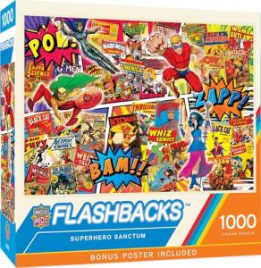 Superhero Sanctum 1000 Piece Collage Puzzle