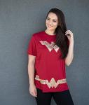Wonder Woman Logo Plus Size T-Shirt (Dark Red)
