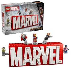 LEGO Marvel Logo Building Set with Minifigures