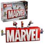 LEGO Marvel Logo Building Set with Minifigures