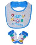 Superhero Baby Bib and Booties Gift Set