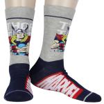 Marvel Superhero Crew Socks 3-Pack: Spiderman, Thor, Captain America
