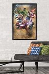 Marvel Avengers Fantastic Wall Poster - Black Frame