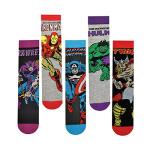 Superhero Cartoon Patterned Dress Socks - 5 Pack