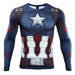 Captain America 3D Close-Fitting Cosplay T-Shirt
