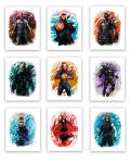 Avengers Watercolor Art Prints Set for Kids