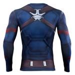 Captain America 3D Close-Fitting Cosplay T-Shirt