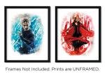Avengers Watercolor Art Prints Set for Kids