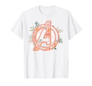 Avengers Floral Logo Graphic T-Shirt