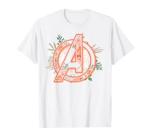 Avengers Floral Logo Graphic T-Shirt