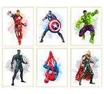 Superhero Watercolor Poster Set - 6 Prints