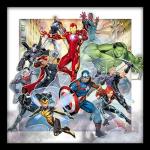 3D Lenticular Avengers Assemble Canvas Wall Art