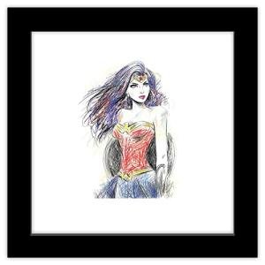 DC Comics Wonder Woman Color Sketch Wall Art