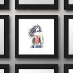 DC Comics Wonder Woman Color Sketch Wall Art
