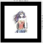 DC Comics Wonder Woman Color Sketch Wall Art