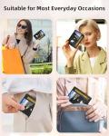 Slim AirTag Wallet for Women - RFID Blocking Leather