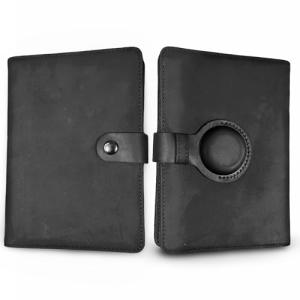 Leather AirTag Passport Holder Wallet - RFID Blocking