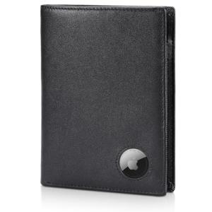 RFID Blocking Leather Travel Wallet with AirTag Slot