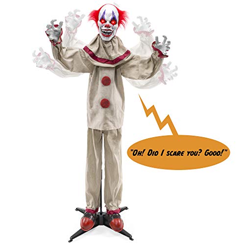 Motion Activated Scary Harry Killer Clown Prop