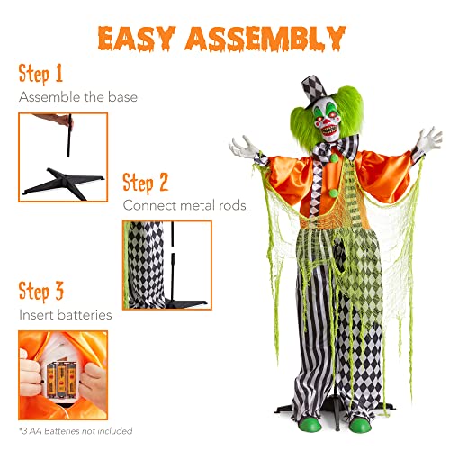 Life-Size Motion Activated Killer Clown Prop