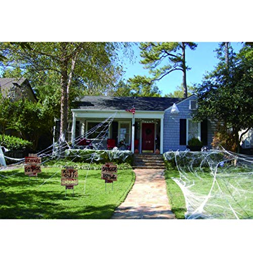 3 Halloween Garden Signs: Zombie, Vampire, Grave