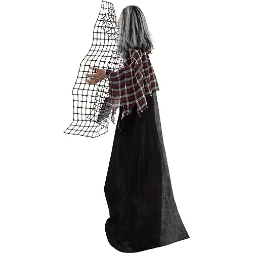 Animated Electrified Barry Zombie Halloween Decoration