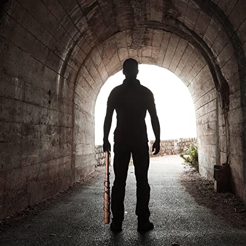 Wooden Baseball Bat and Fake Barbed Wire Set