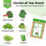 Hydroponic Herb & Salad Greens Seed Pods, 8 Pack