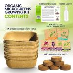 Microgreens Growing Kit with 6 Popular Seed Varieties