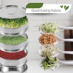 YARRD 4-Tier Stainless Steel Seed Sprouting Kit