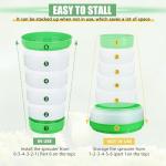 4-Tier Microgreens Growing Tray Kit with Drainage