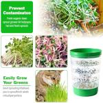 4-Tier Microgreens Growing Tray Kit with Drainage