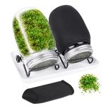 Bean Sprouting Jar Kit with Mesh Lids