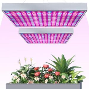 i-Venoya Full Spectrum LED Grow Light (2 Pack)