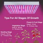i-Venoya Full Spectrum LED Grow Light (2 Pack)