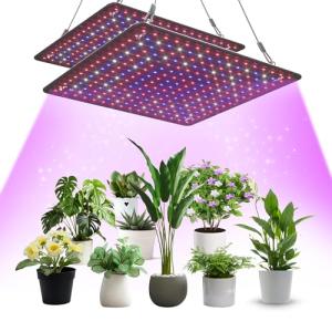 Uallhome 2 Pack Full Spectrum LED Grow Lights