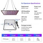 Uallhome 2 Pack Full Spectrum LED Grow Lights