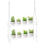 2-Tier Acrylic Window Boxes for Indoor Plants