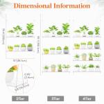 Lifewit Adjustable 2-Tier Acrylic Plant Shelves