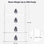 4-Tier Clear Acrylic Plant Shelves for Windows