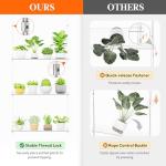 Lifewit Adjustable 2-Tier Acrylic Plant Shelves